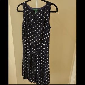 Ralph Lauren Polka Dot Dress Size 8